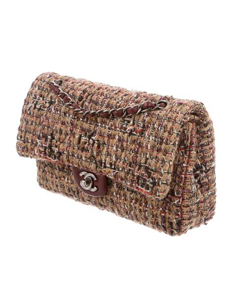 chanel classic tweed flap bag|Chanel tweed double flap bag.